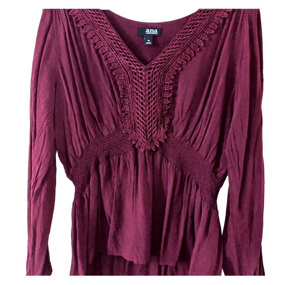 Peplum top with lace details